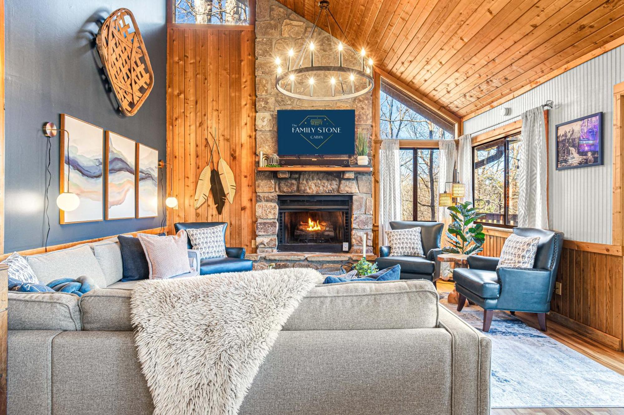 The Family Stone Luxe Cabin Sleeps 12 Hot Tub Dogfriendly Dollywood Pigeon Forge Exterior foto